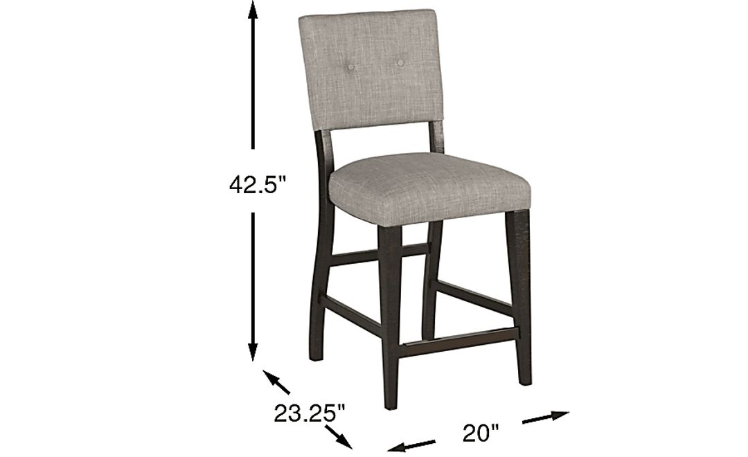 Hill Creek Black Counter Height Stool