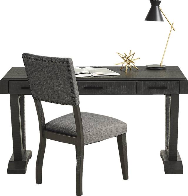 Hill Creek Black Desk and Chair - Thumbnail - Image 3