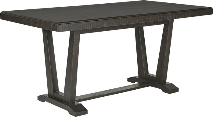 Hill Creek Black Rectangle Counter Height Dining Table