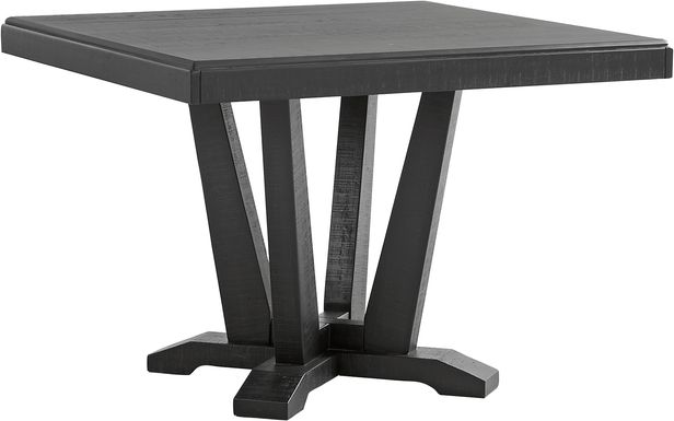 Hill Creek Black Square Dining Table