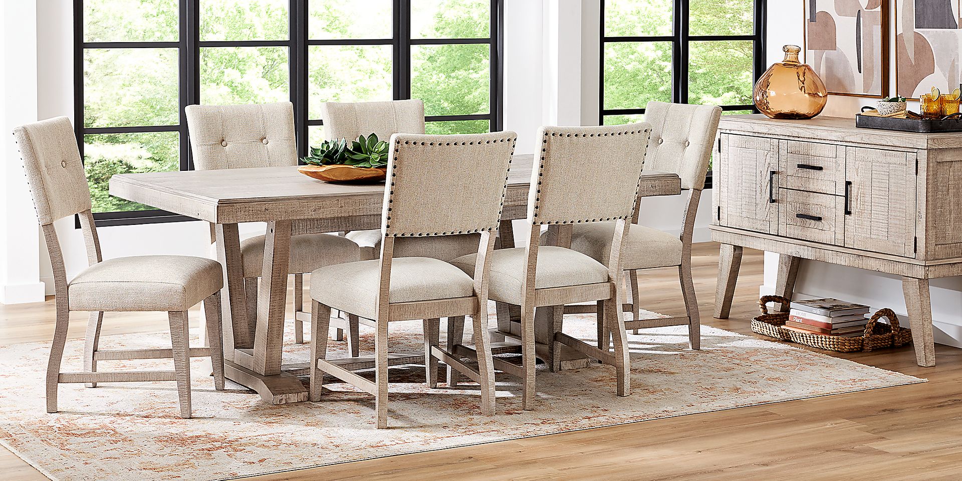 Rooms to go trestle table discount