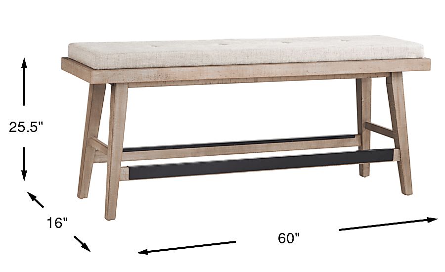 Hill Creek Counter Height Bench - Thumbnail 5