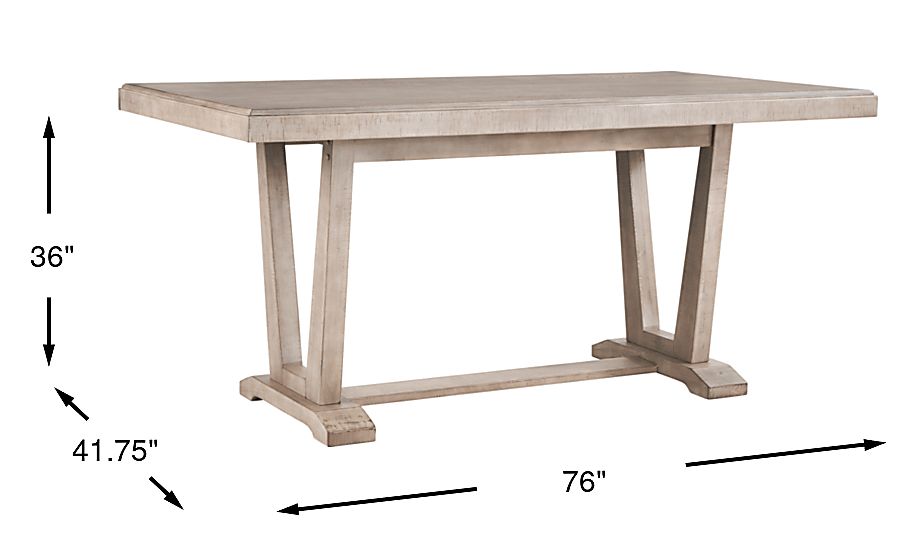 Hill Creek Natural Rectangle Counter Height Dining Table - Thumbnail 5