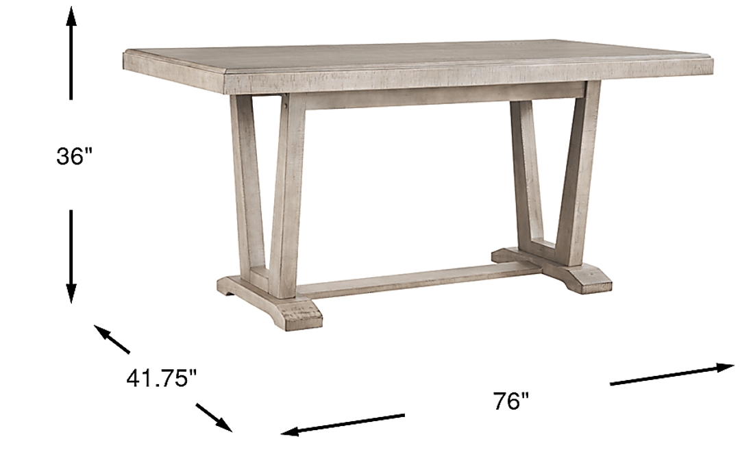 Hill Creek Natural Rectangle Counter Height Dining Table