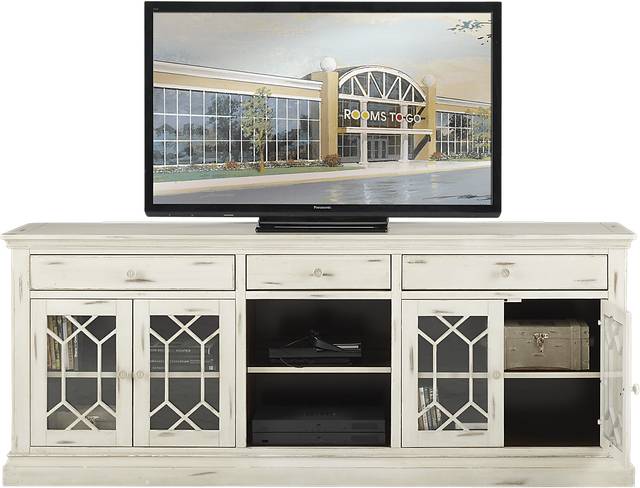 Hill Town White 80 in. Console - Thumbnail - Image 2