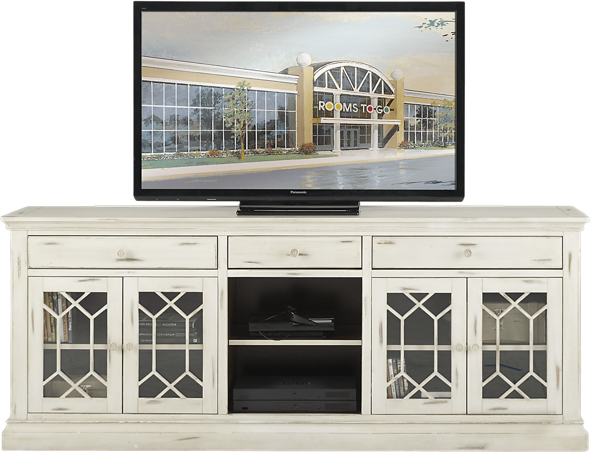 Hill Town White Colors White Console Rooms to Go
