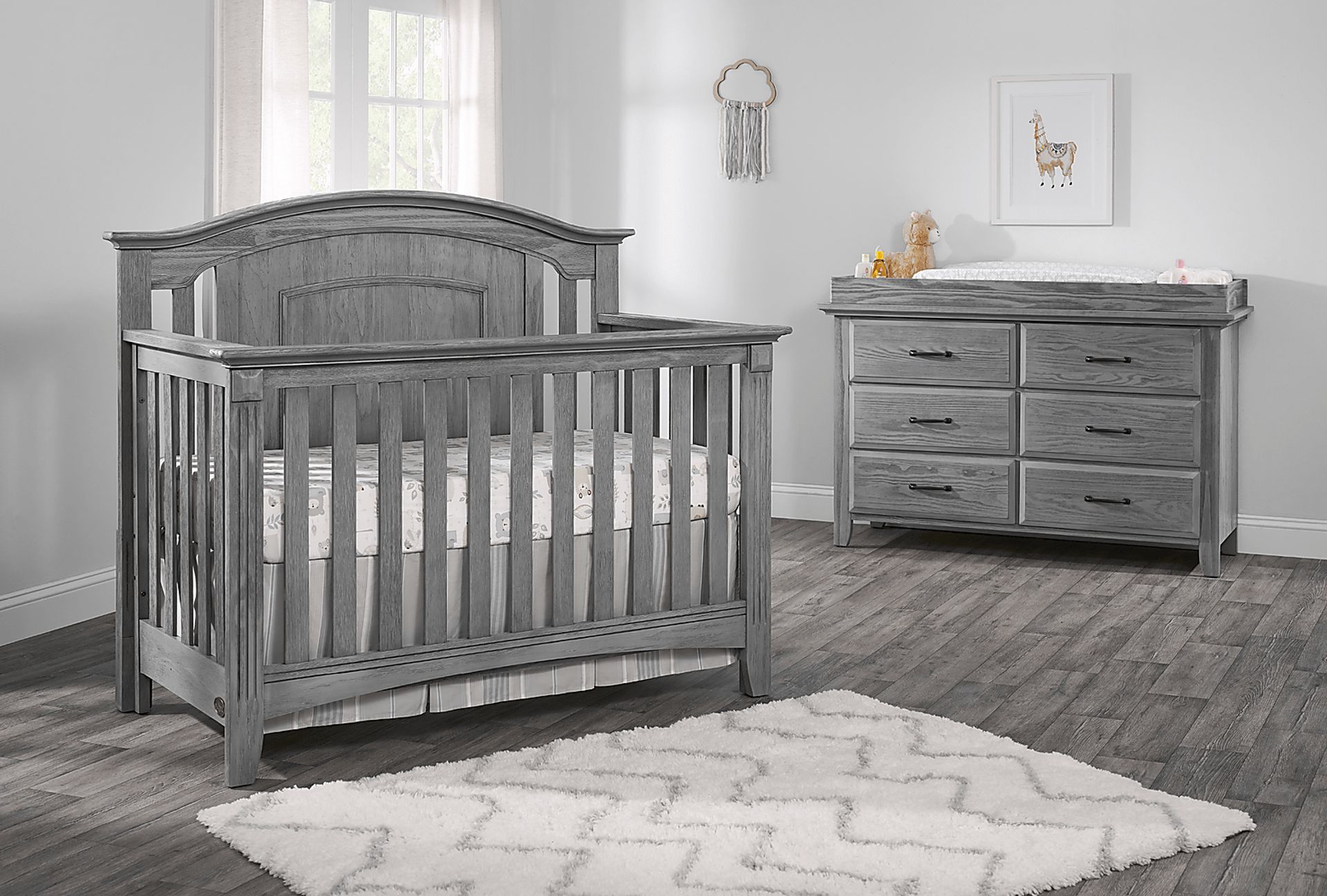 Hillford Gray Convertible Crib Rooms to Go