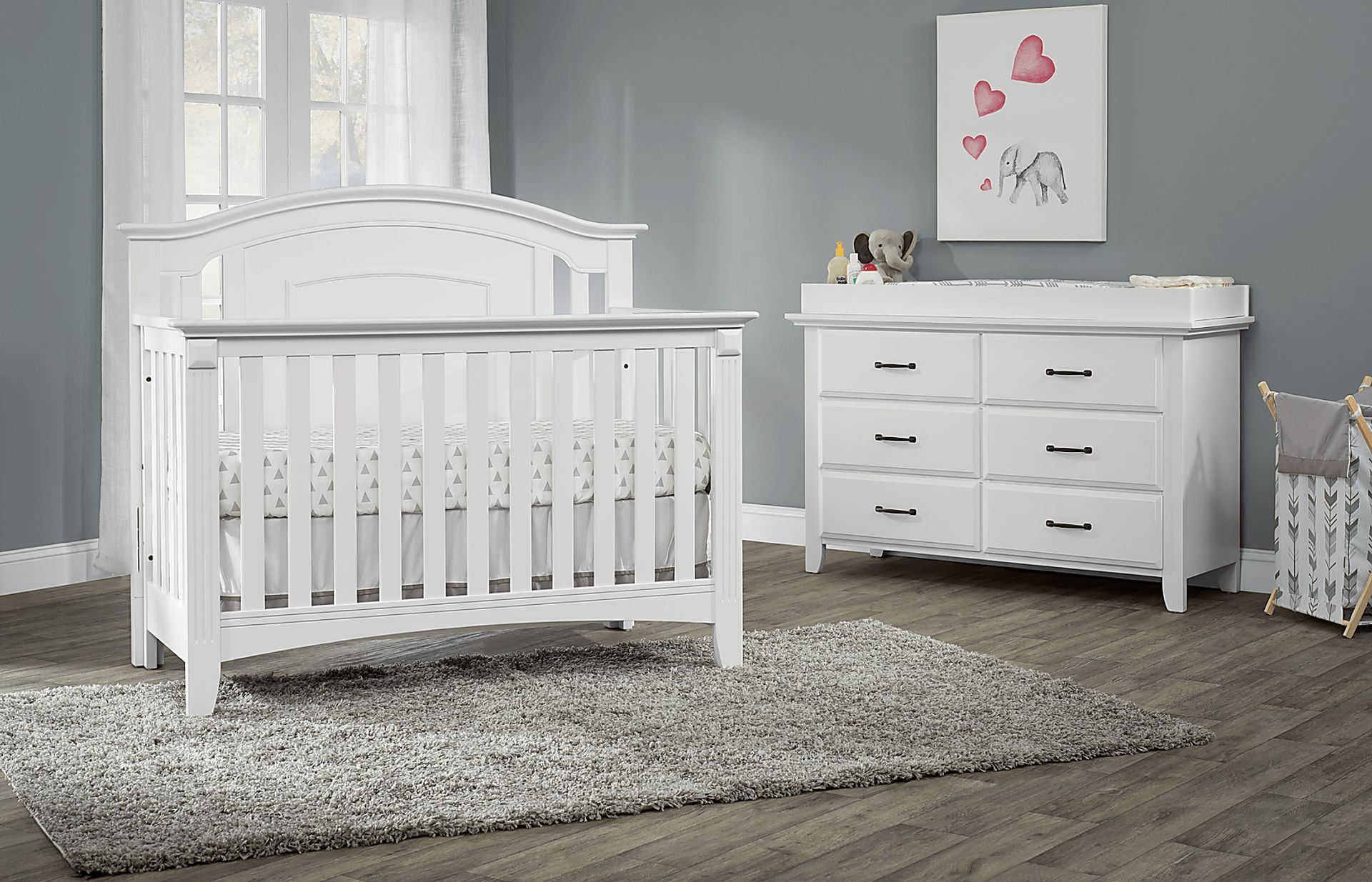 Hillford White Convertible Crib - Image 5