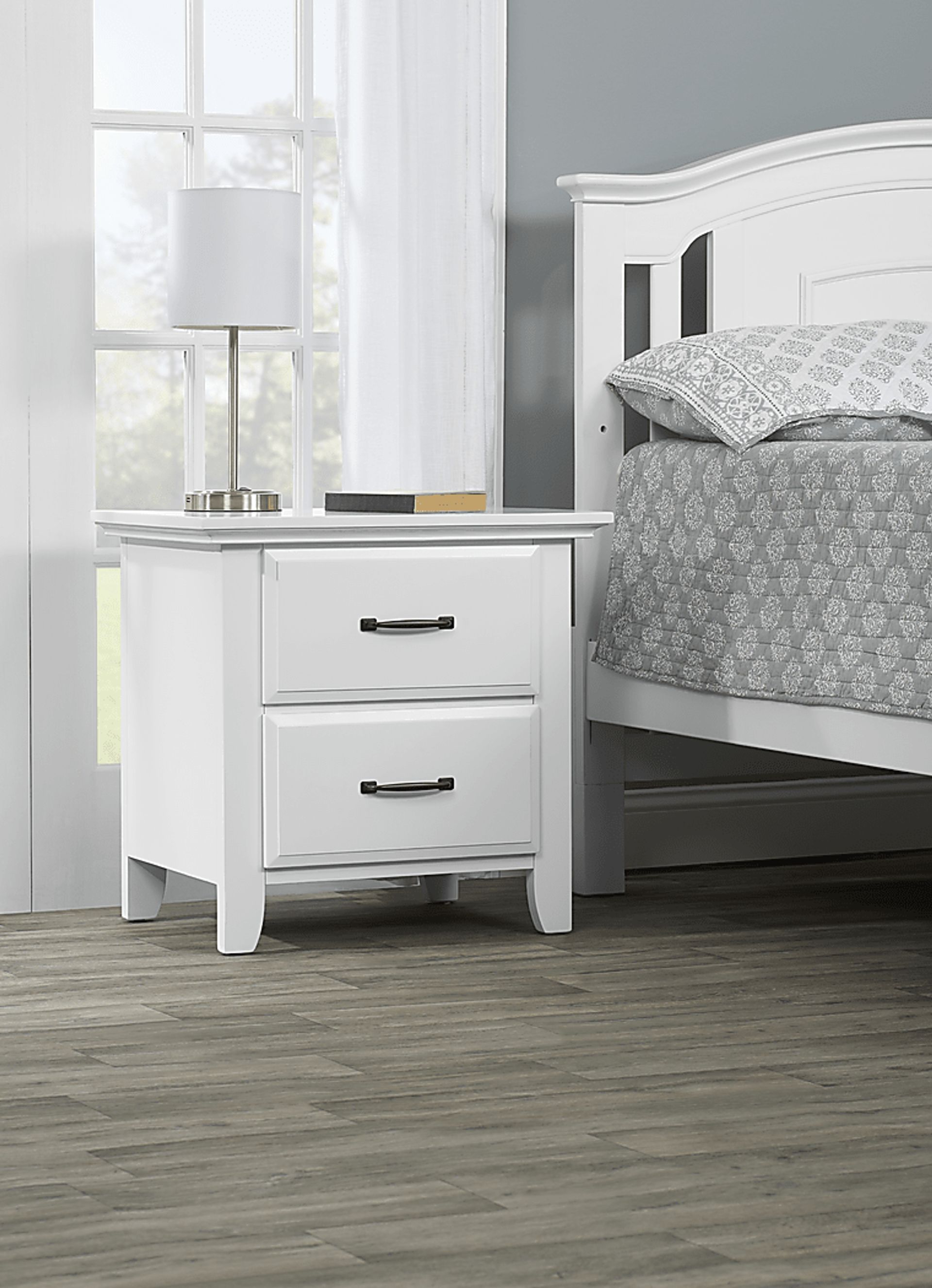 Hillford White Nightstand - Image 3