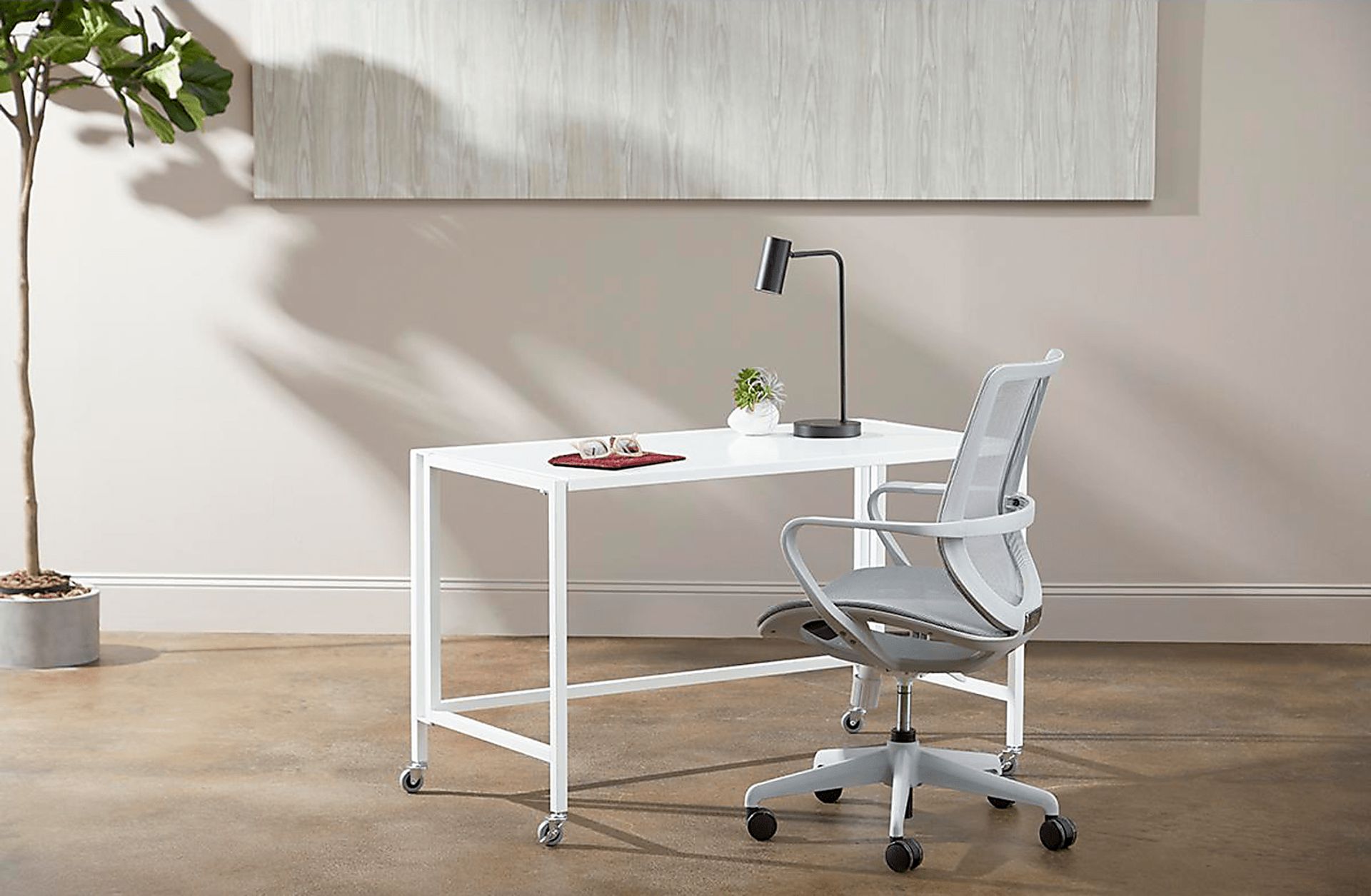 Hilliebrandt Gray Office Chair - Image 2