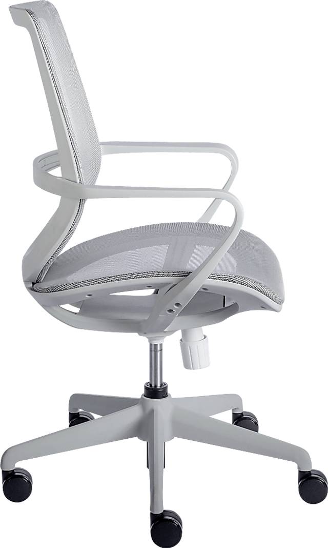 Hilliebrandt Gray Office Chair - Thumbnail - Image 4