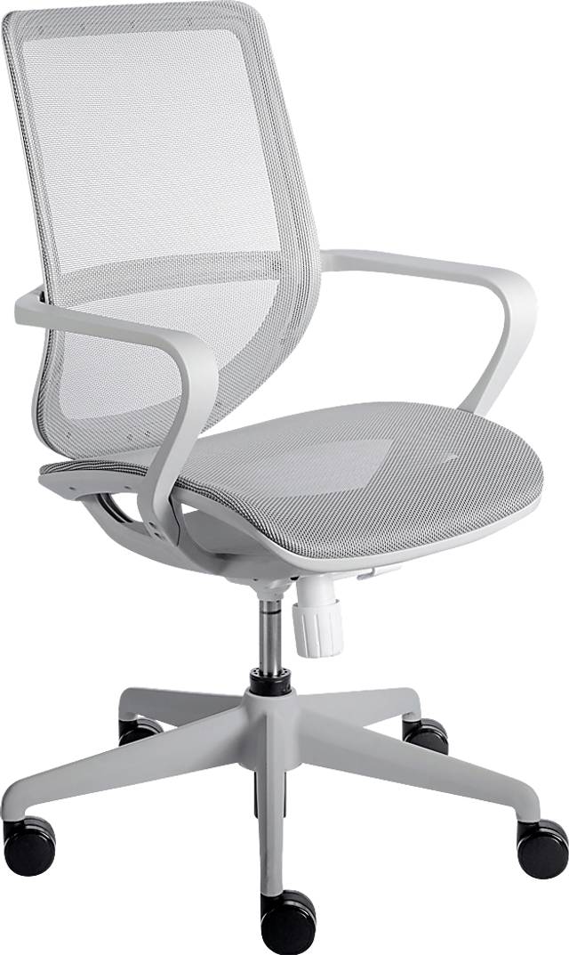 Hilliebrandt Gray Office Chair - Thumbnail - Image 1