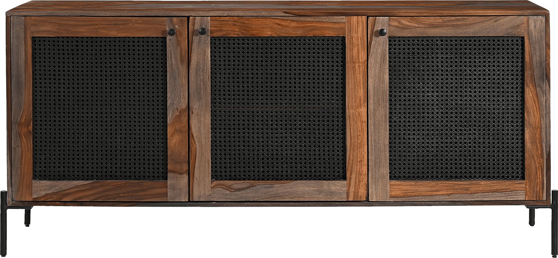 Hillindale Brown 3 Door Credenza - Image 6