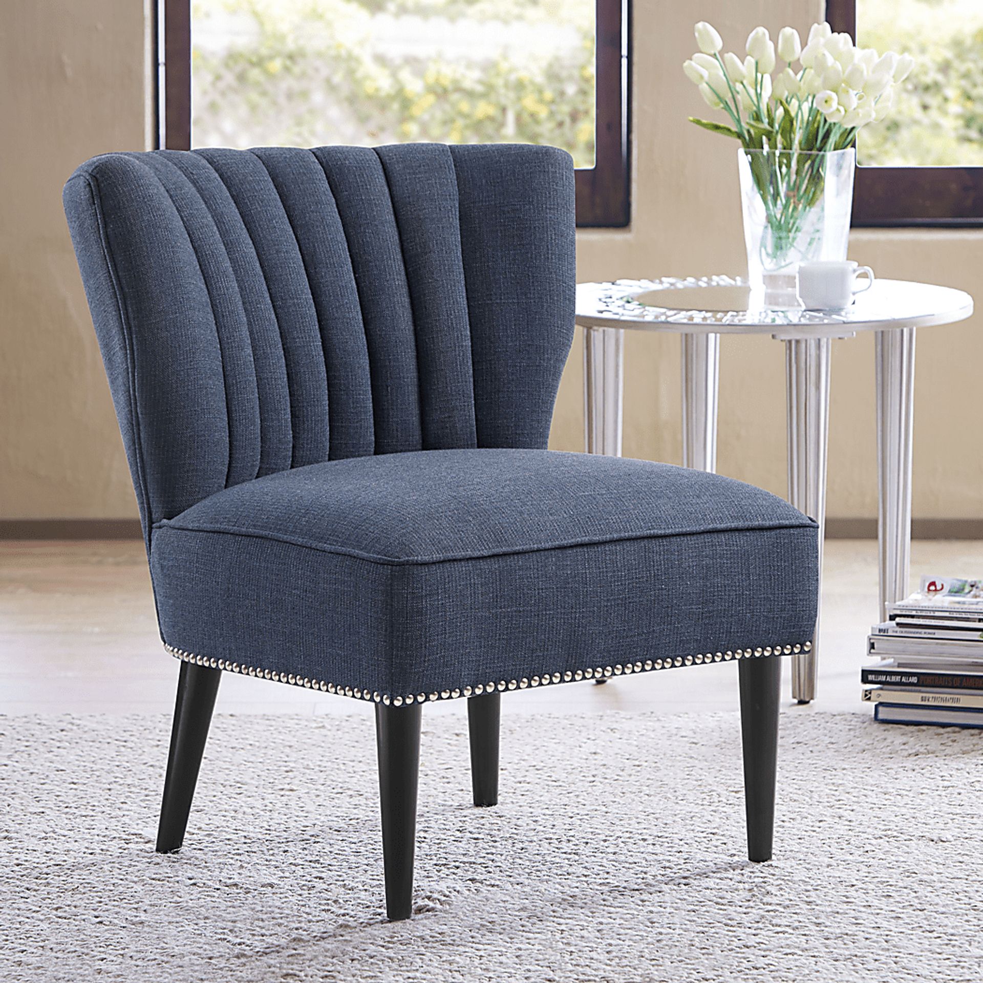 Hillmont Blue Accent Chair - Image 1