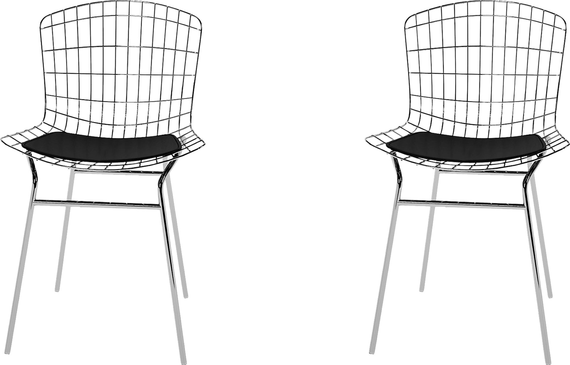 Hillrose Black Side Chair, Set of 2 - Image 1