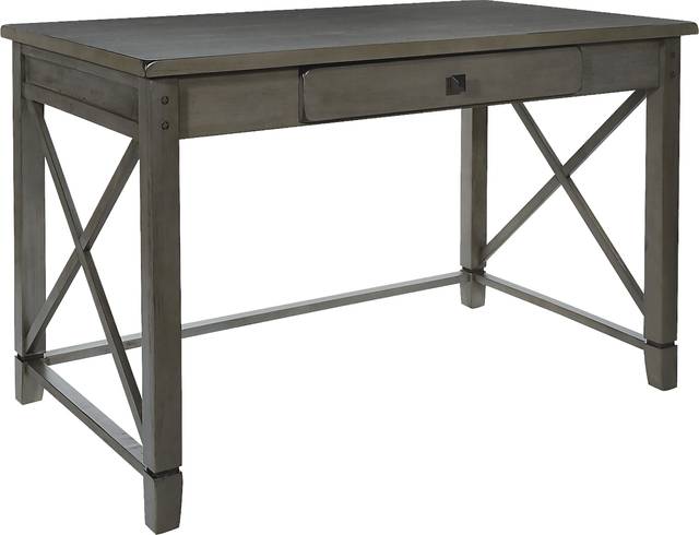 Hillsbare Gray Desk - Thumbnail - Image 1