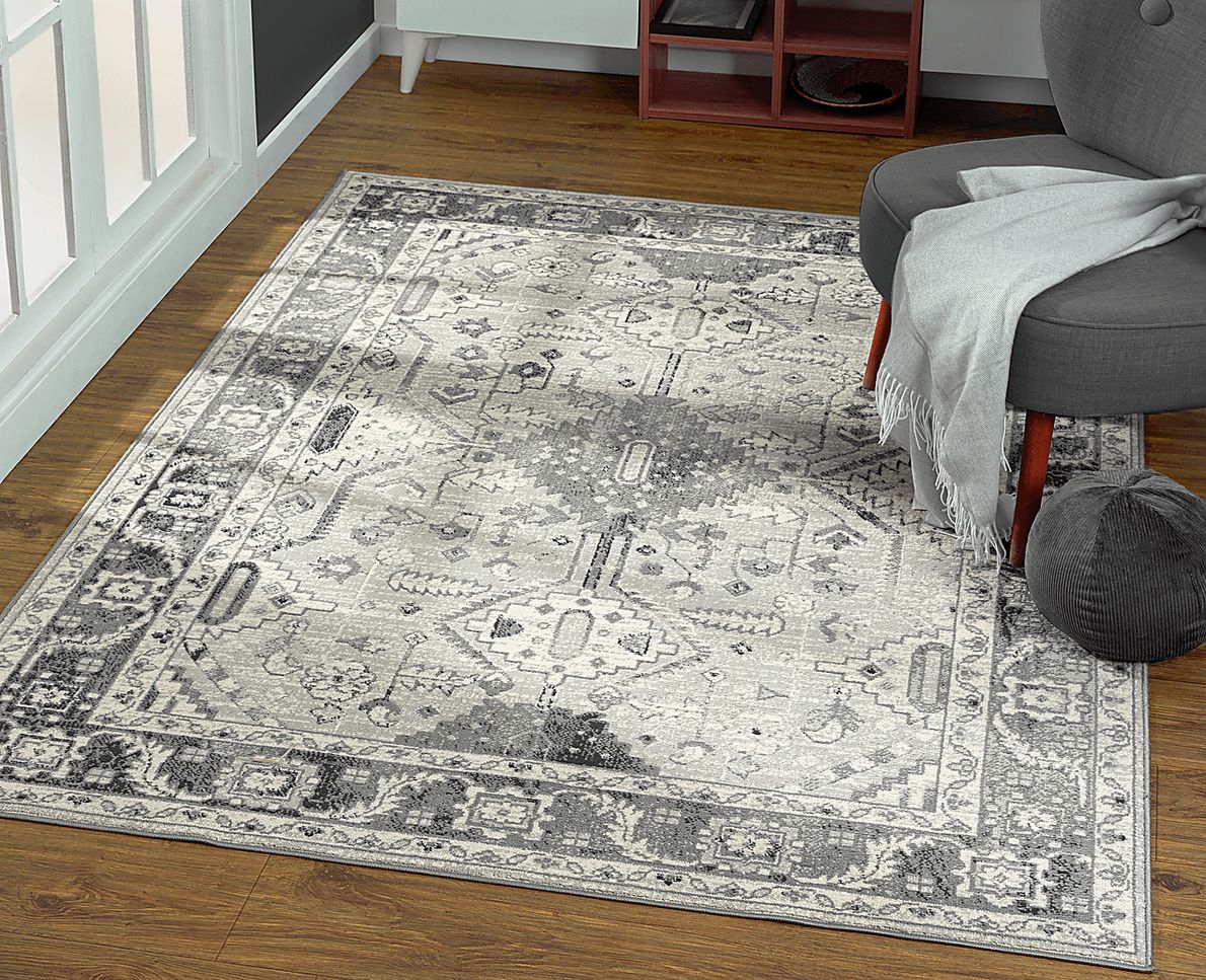 Hillsedge Gray 5' x 7' Rug