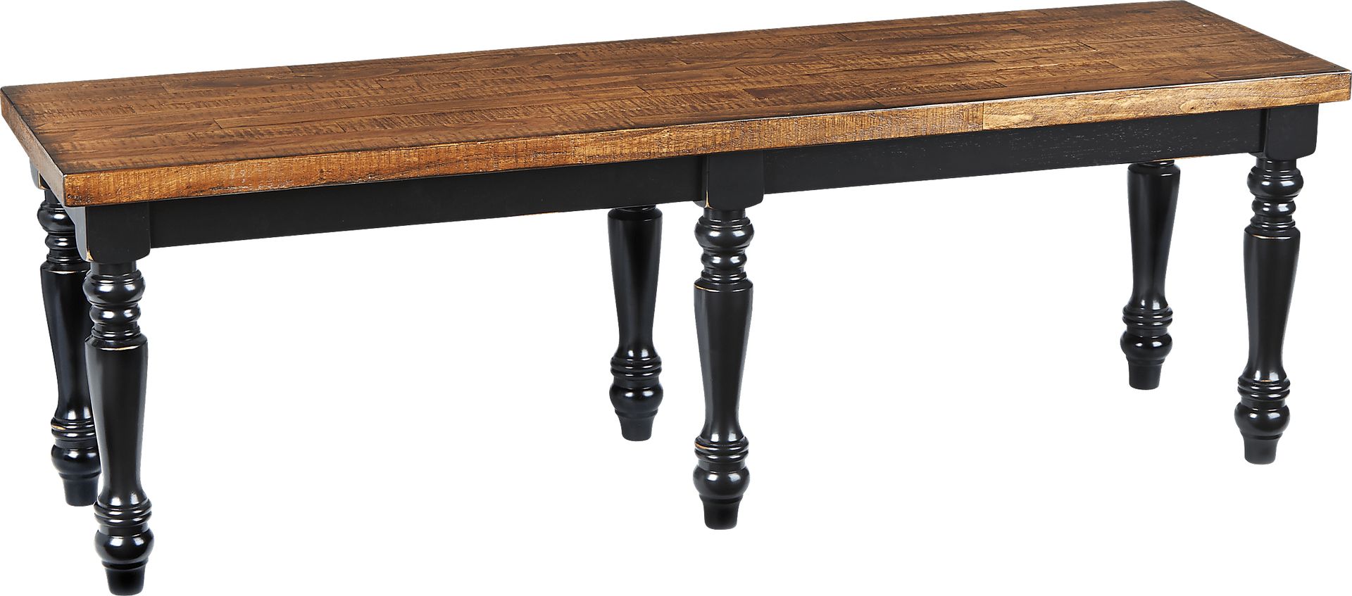 Hillside Cottage Black Bench - Image 1