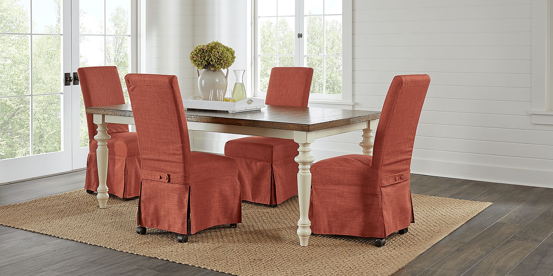 Hillside Cottage White 5 Pc Rectangle Dining Room - Image 1