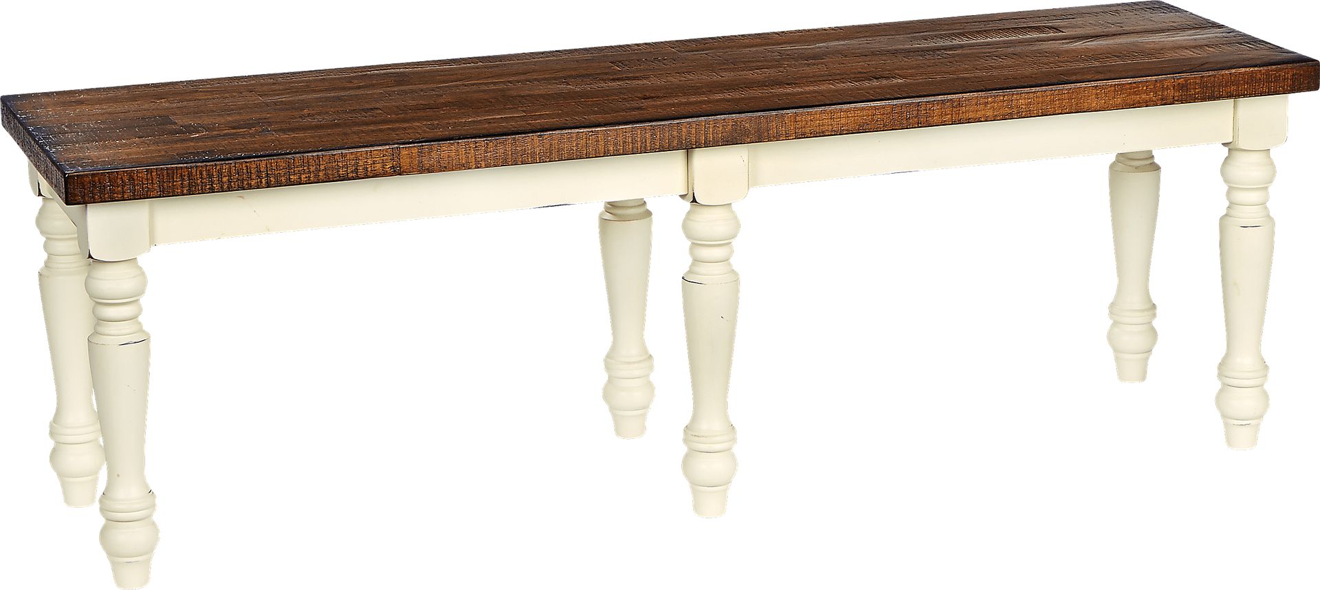 Hillside Cottage White Bench - Image 1