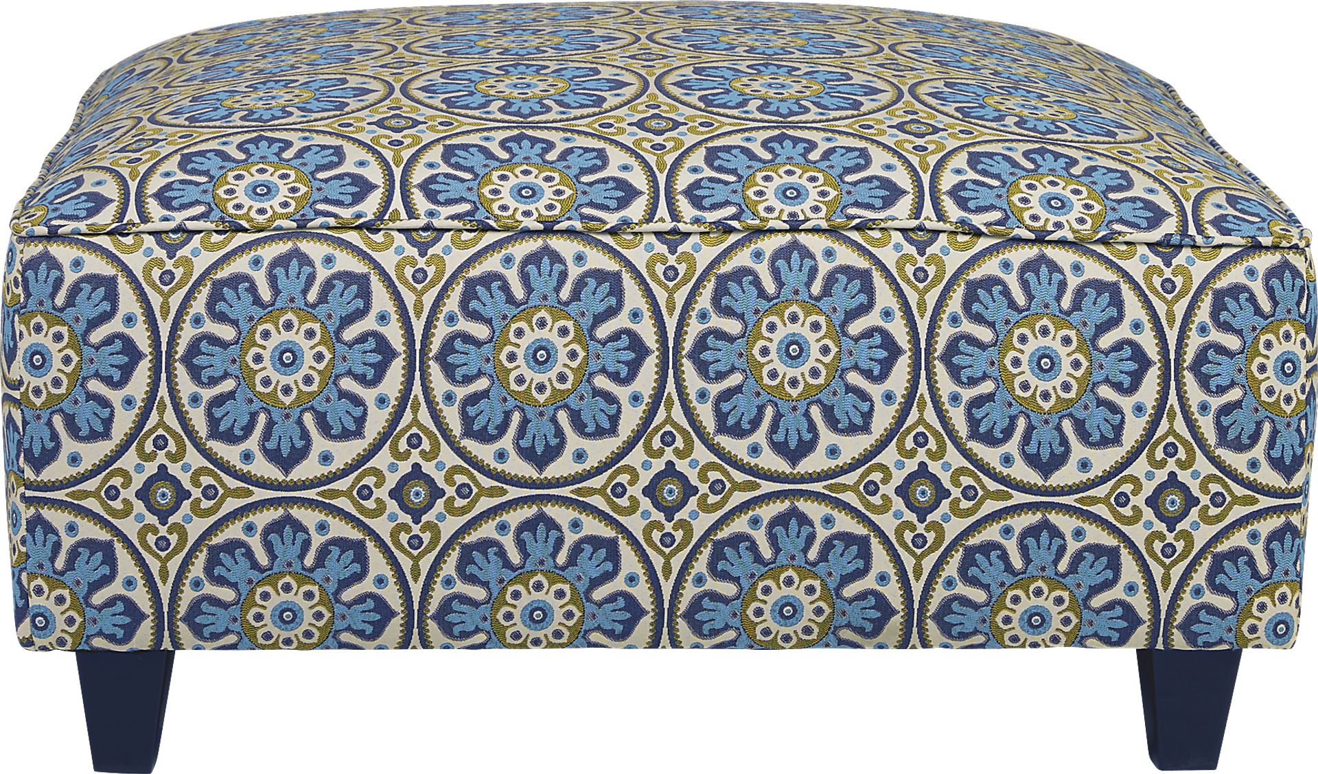 Hillside Heights Green Accent Cocktail Ottoman - Image 2