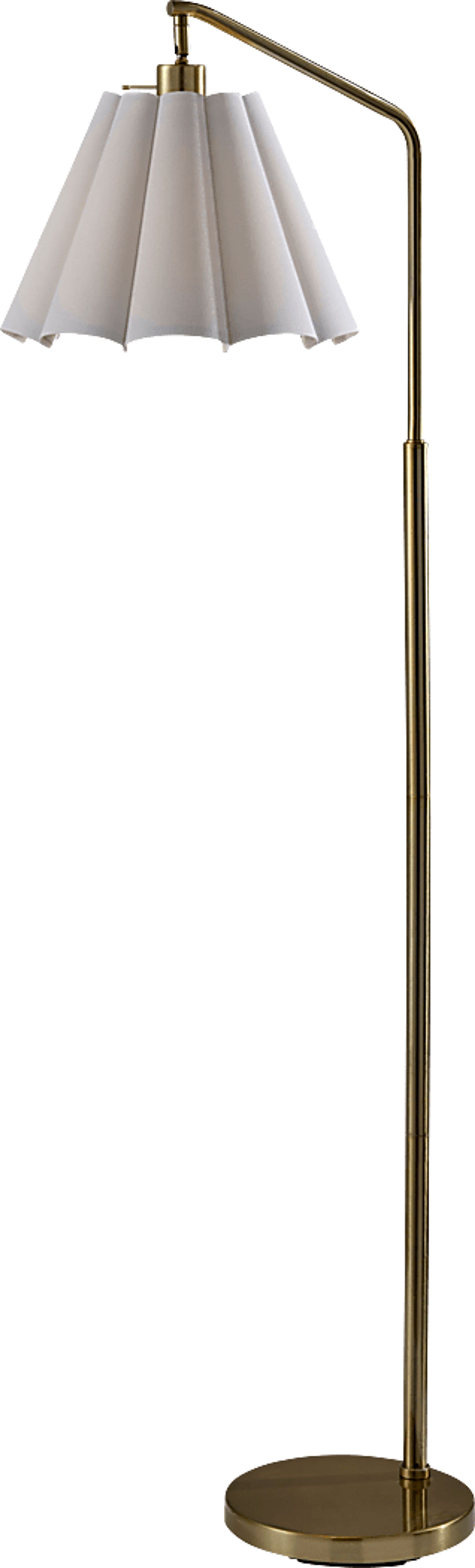 Hillview Lake Brass Floor Lamp - Image 1