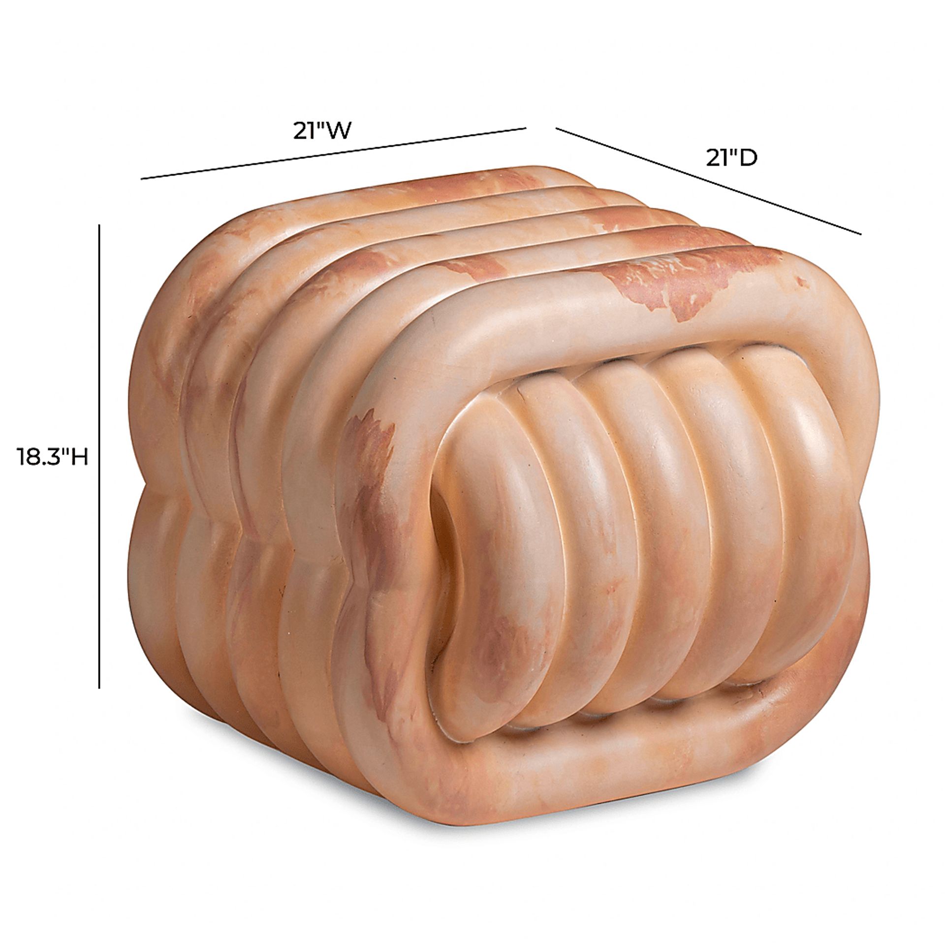 Hilo Pink Accent Stool - Image 5