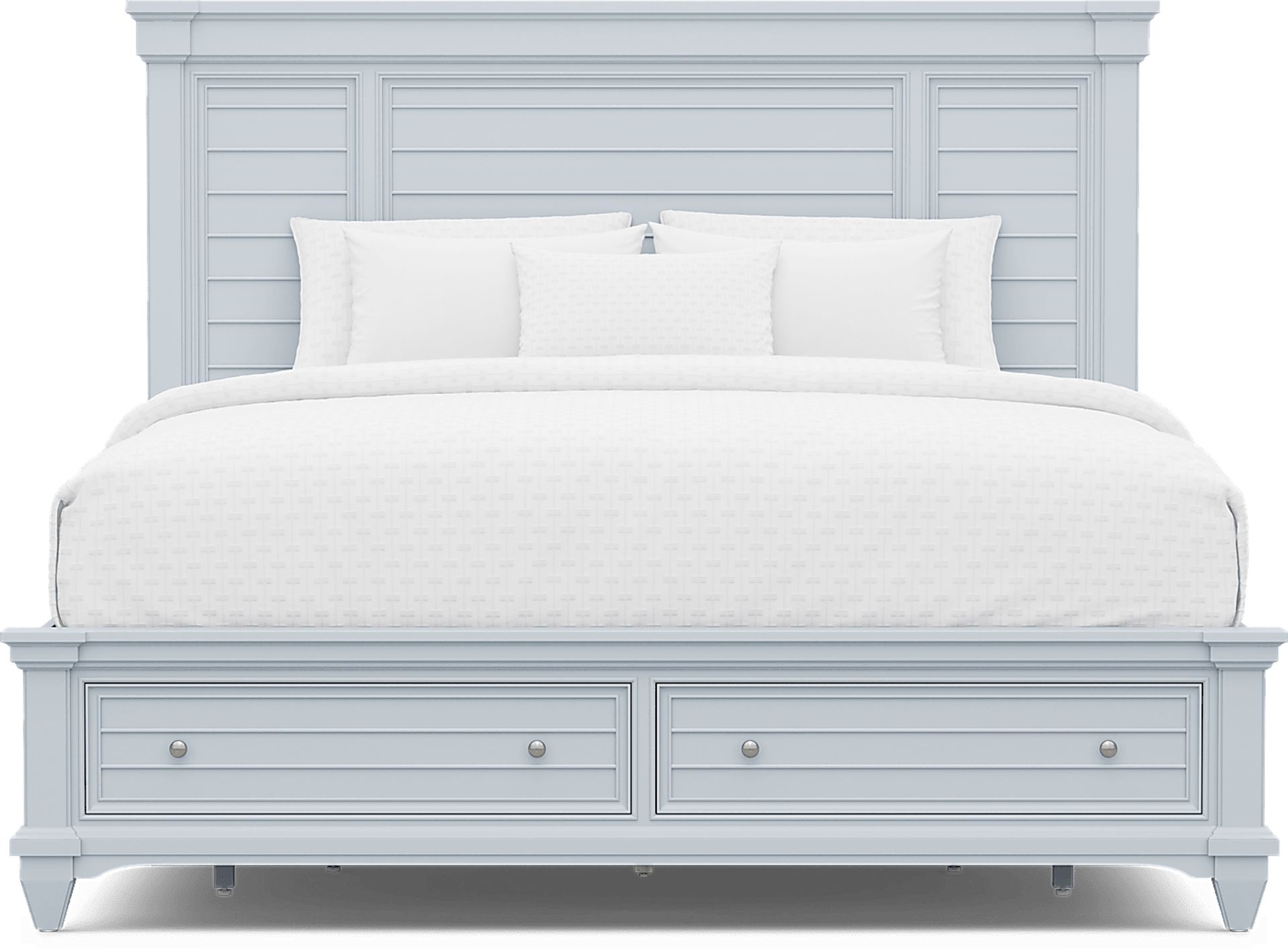 Hilton Head Blue 7 Pc King Storage Bedroom - Image 3