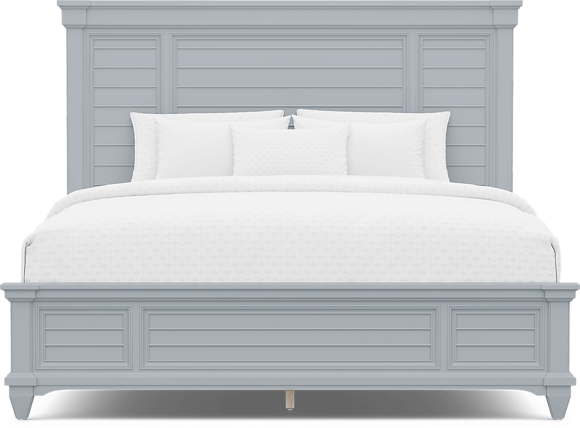 Hilton Head Blue 3 Pc King Panel Bed - Image 3