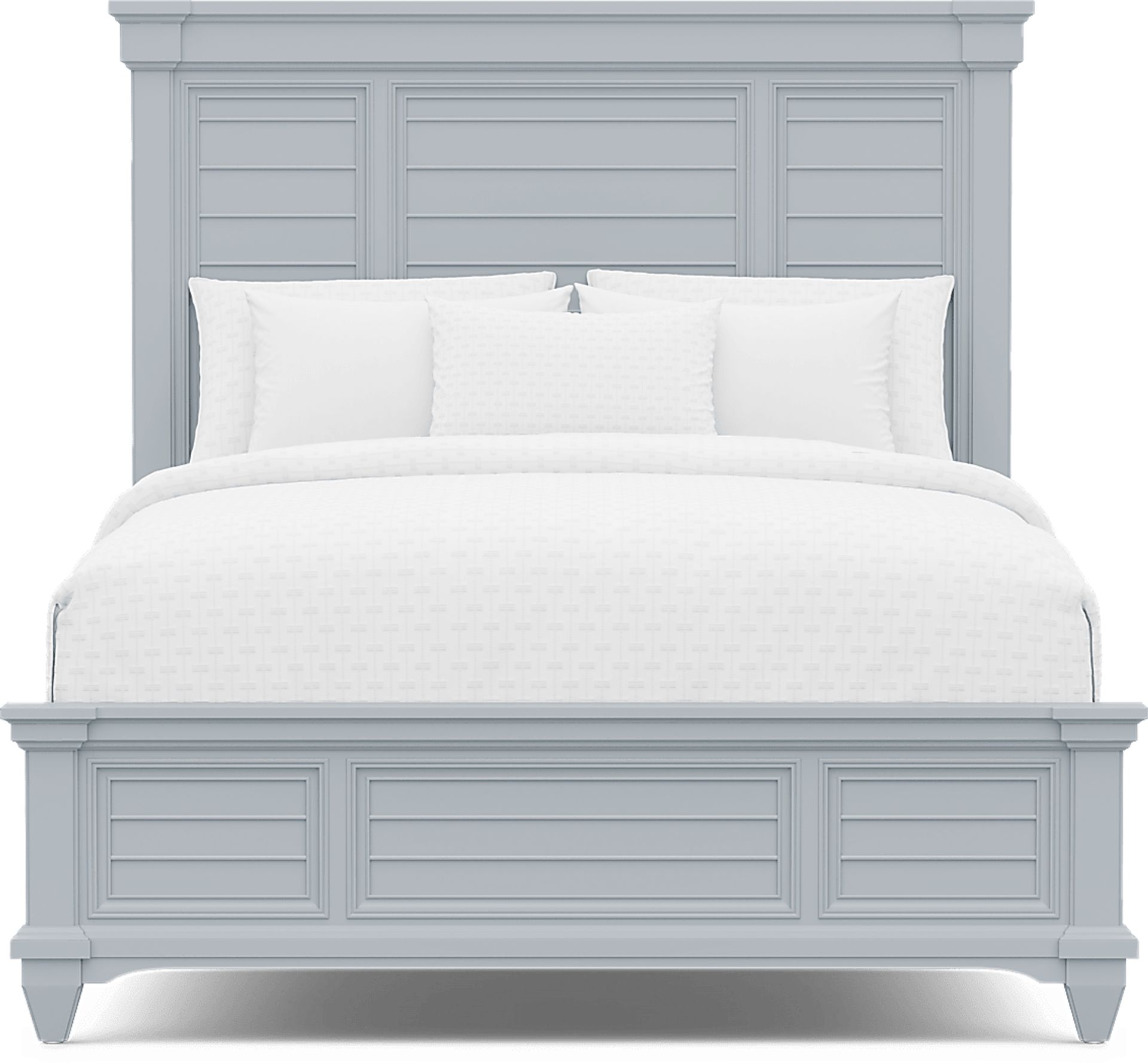 Hilton Head Blue 3 Pc Queen Panel Bed - Image 3