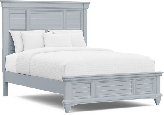 Hilton Head Blue 3 Pc Queen Panel Bed