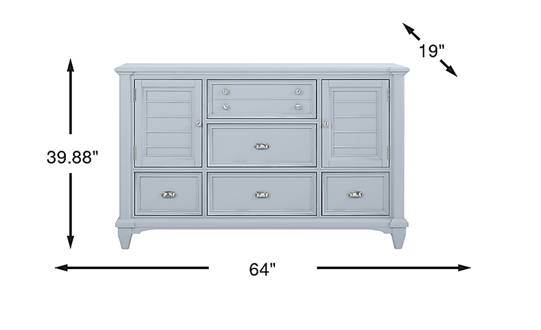 Hilton Head Blue Door Dresser