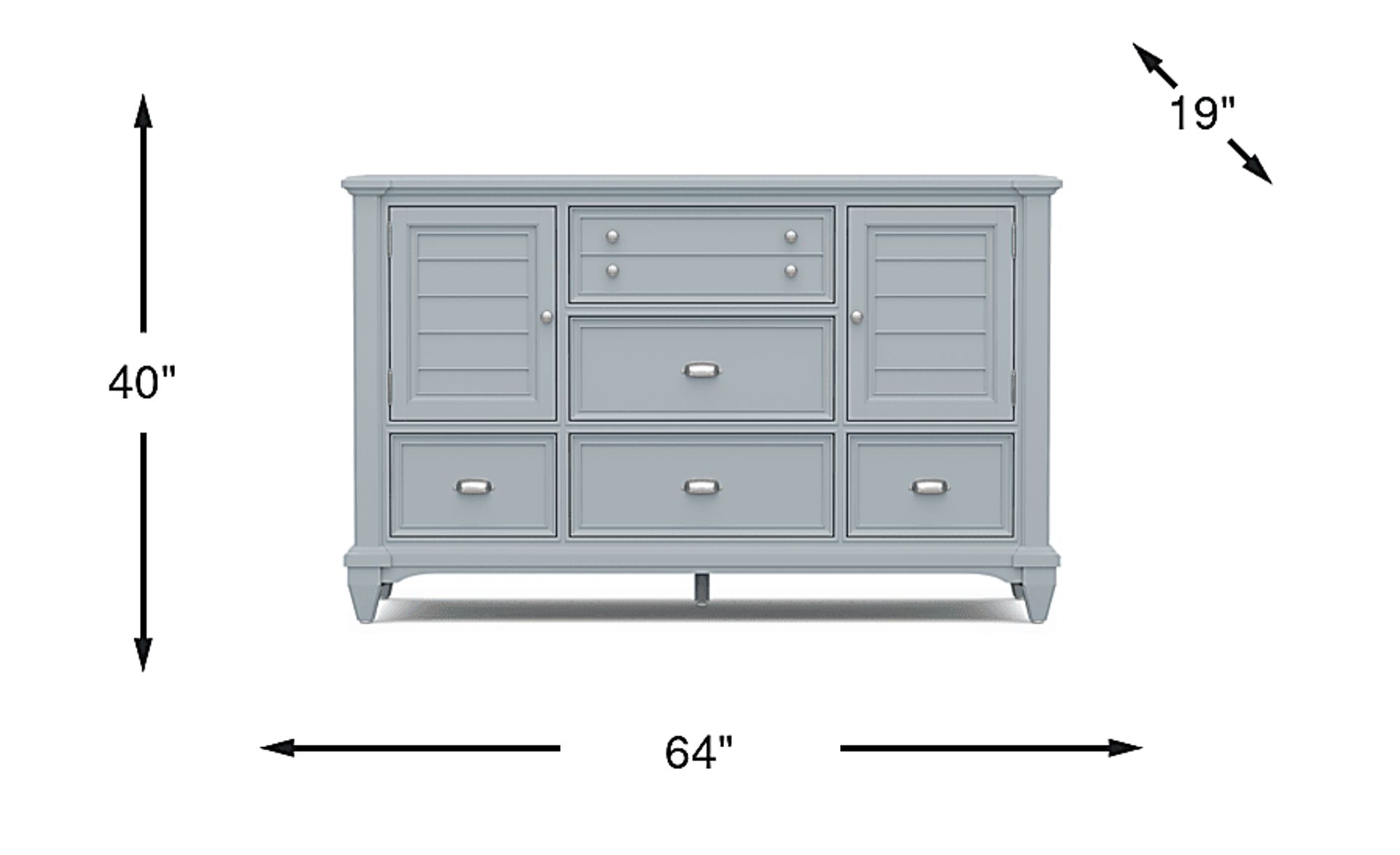 Dimension Image. Please refer to the Dimension Tab on this page for dimension details.