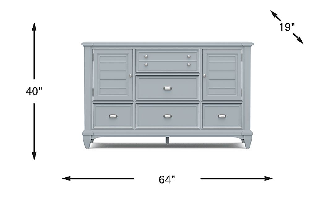 Hilton Head Blue Door Dresser