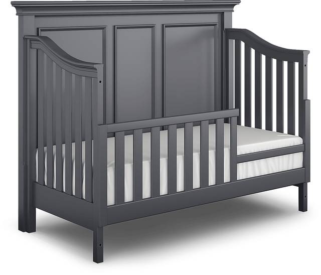 Hilton Head Graphite Crib with Toddler and Full Conversion Rails - Thumbnail - Image 4