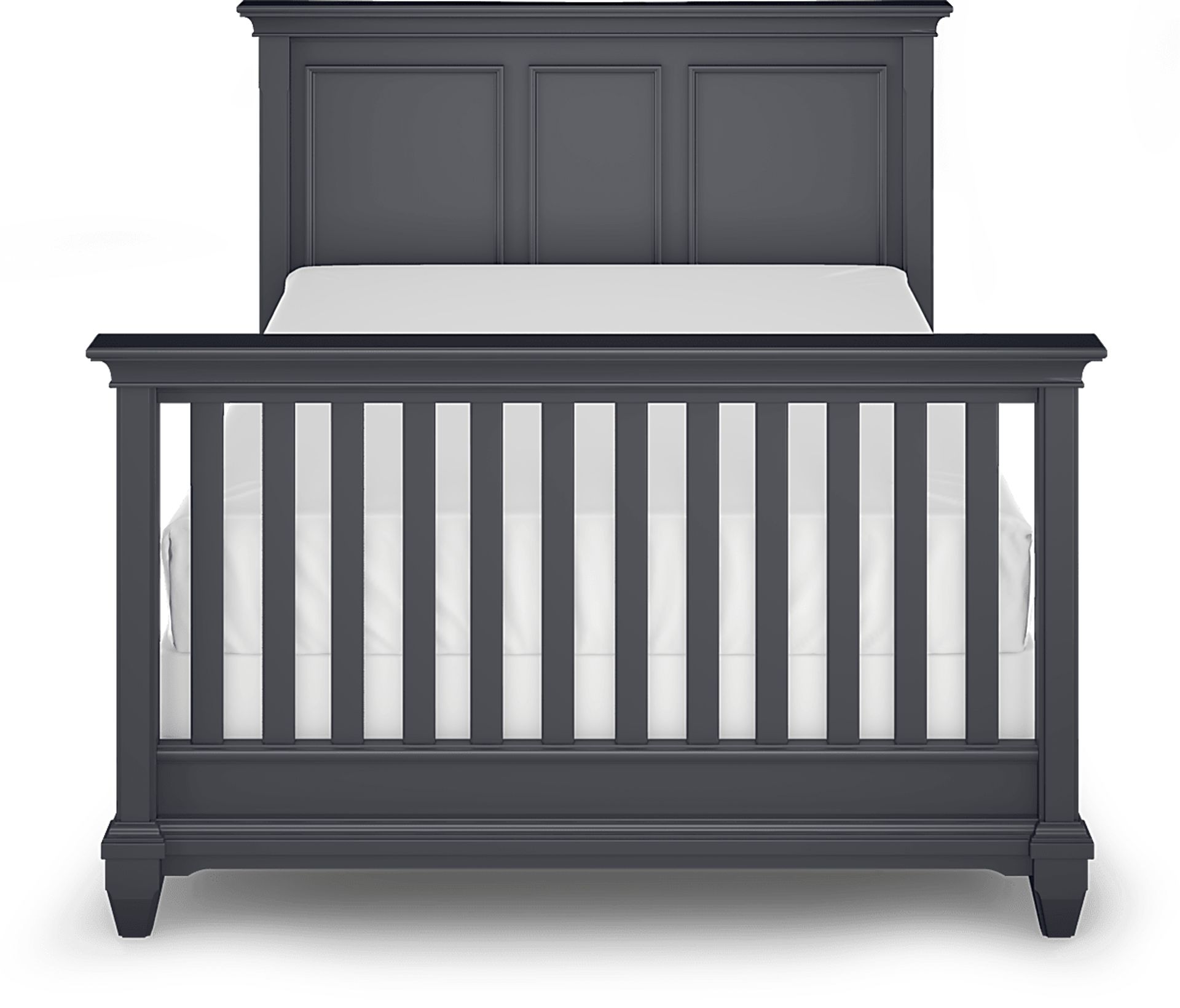 Hilton Head Graphite Crib with Toddler and Full Conversion Rails - Image 6