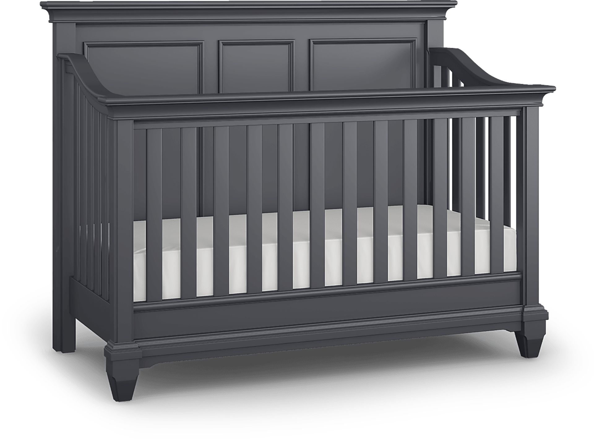 Hilton Head Graphite Crib with Toddler and Full Conversion Rails - Image 1