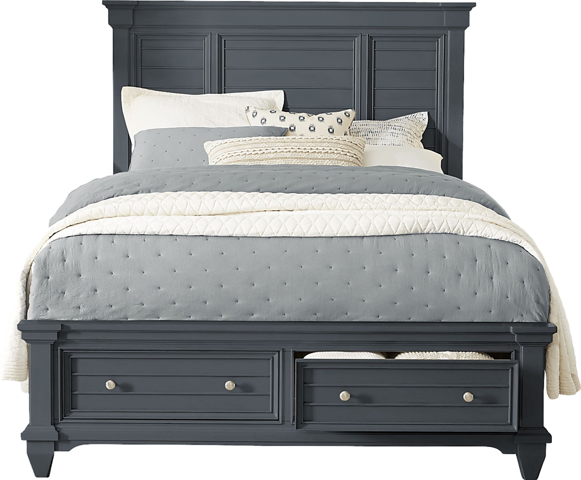 Hilton Head Graphite 7 Pc King Storage Bedroom - Image 2