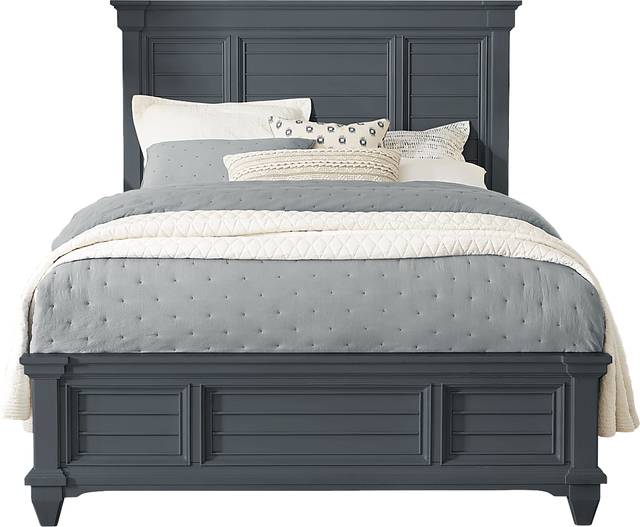 Hilton Head Graphite 5 Pc Queen Panel Bedroom - Thumbnail - Image 2
