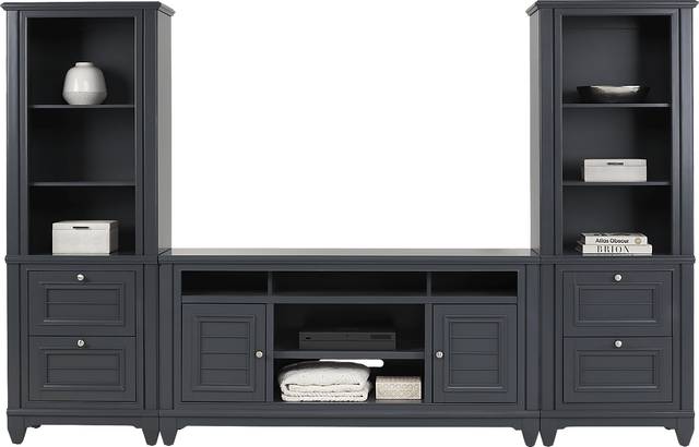 Hilton Head Graphite 3 Pc Wall Unit with 66 in. Console - Thumbnail - Image 1