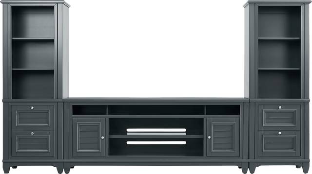 Hilton Head Graphite 3 Pc Wall Unit with 82 in. Console - Thumbnail - Image 1
