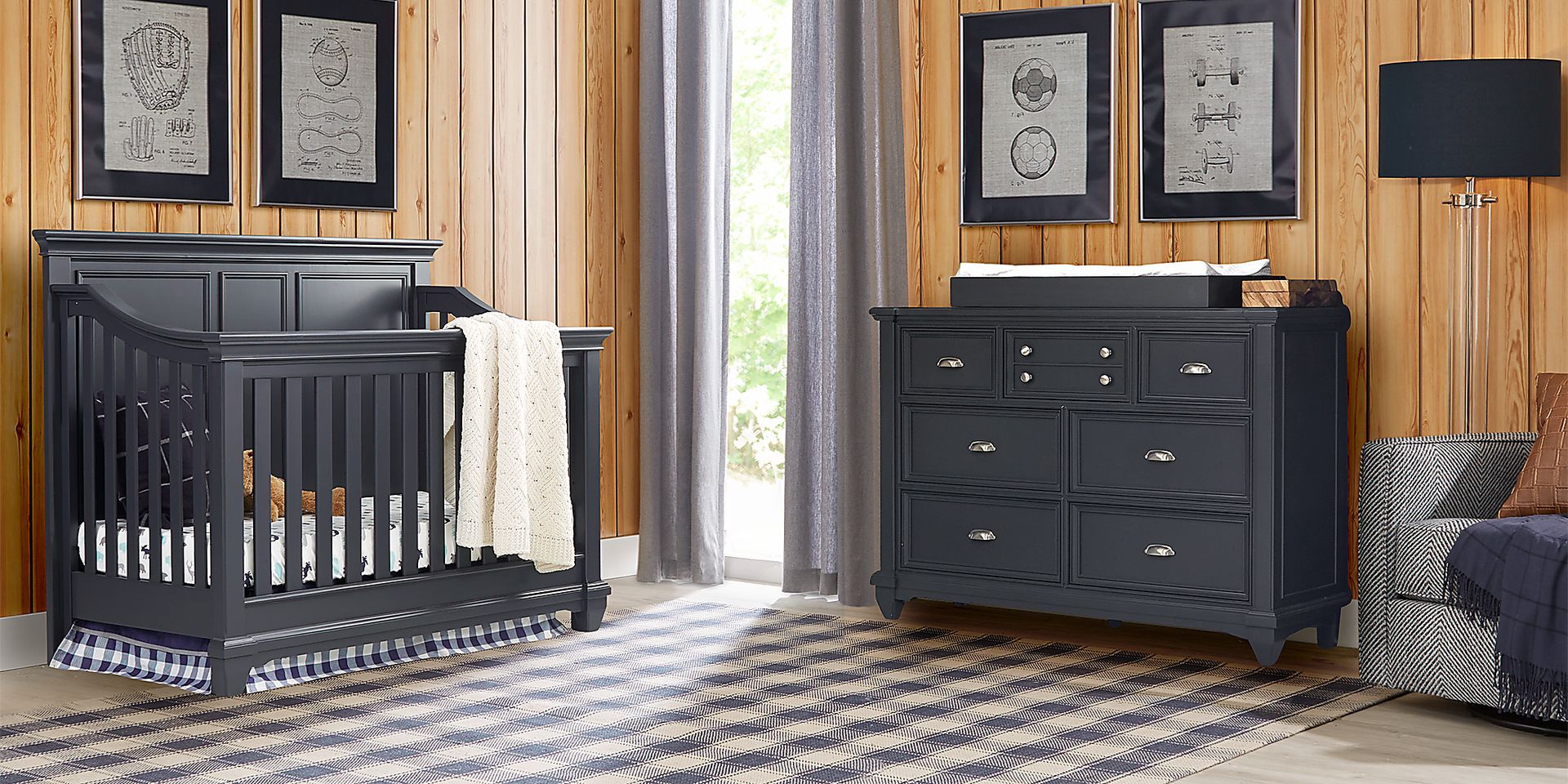 Hilton Head Graphite 4 Pc Nursery - Image 1