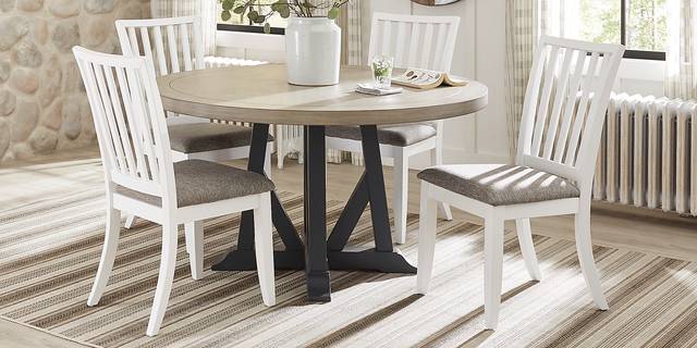 Hilton Head Round Dining Table with Graphite Base - Thumbnail - Image 2