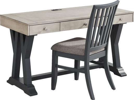 Hilton Head Graphite Desk with Chair