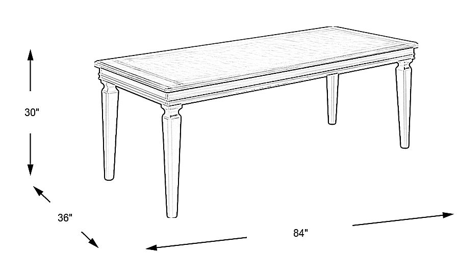 Hilton Head Graphite Dining Table Rooms To Go