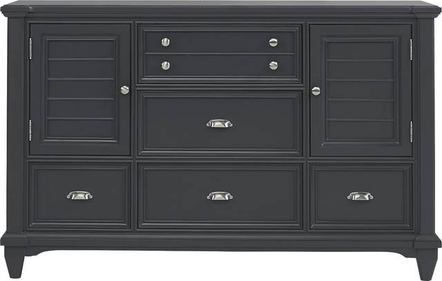 Hilton Head Graphite 7 Pc King Storage Bedroom - Thumbnail - Image 3