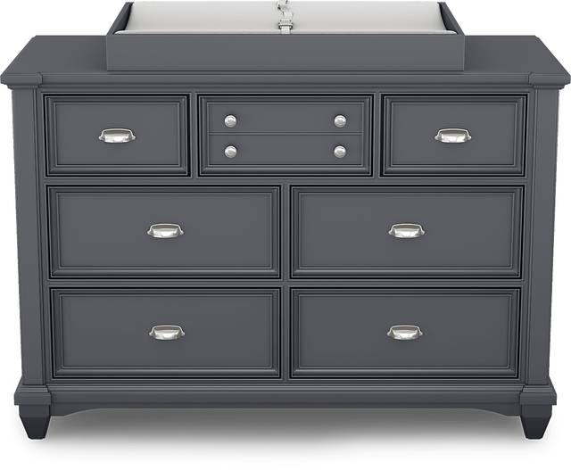 Hilton Head Graphite Dresser with Changing Topper and Pad - Thumbnail - Image 3