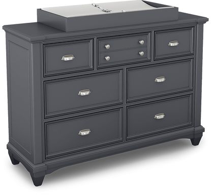 Hilton Head Graphite Dresser with Changing Topper and Pad
