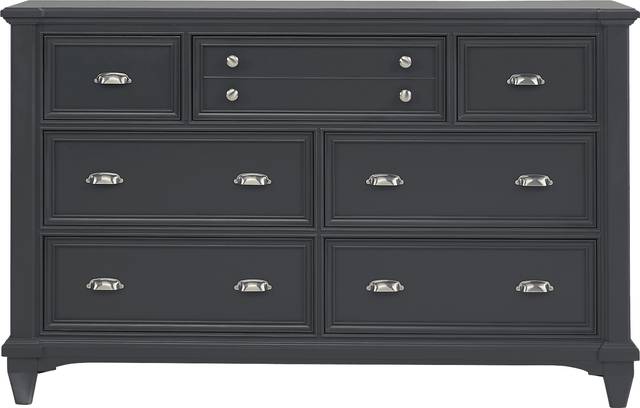 Hilton Head Graphite 5 Pc Queen Panel Bedroom - Thumbnail - Image 3