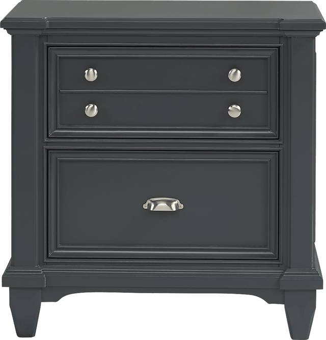 Hilton Head Graphite 7 Pc King Storage Bedroom - Thumbnail - Image 4